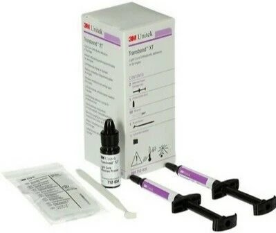 Transbond XT 2X4g light cure adhesive KIT + 6ml primer,końcówki