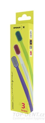 Spokar X 3429 Super soft 3- pack, zubní kartáček