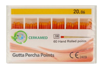 PROMOCJA Ćwieki gutaperkowe 6% 60 szt. Cerkamed - 20 bez kalibracji do 31.05.2026