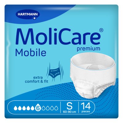 MoliCare Mobile 6 kapek vel. S natahovací kalhotky 14 ks