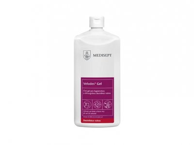 Velodes Gel - Čirý gel pro hygienickou a chirurgickou dezinfekci rukou, 500ml