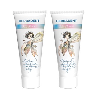 Herbadent Kids Remin dětská zubní pasta 2×75 g