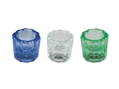 Skleněná dappen (míchací) miska - modrá