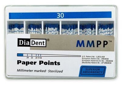 Papírové čepy DiaDent 2% 030