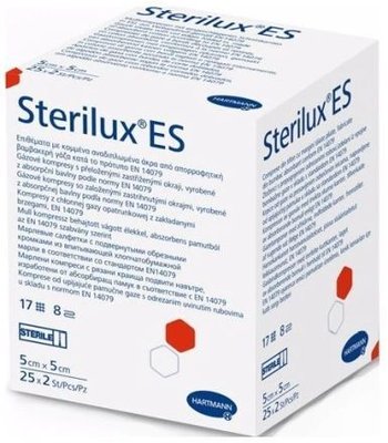 Sterilux ES - gázové čtverce 5x5cm, sterilní