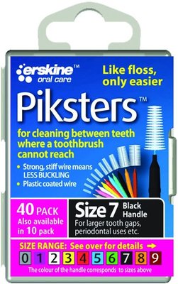 Piksters Interdental Brushes č. 7 čierna