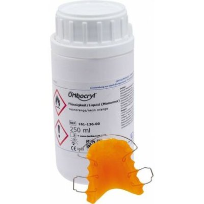 Dentaurum Orthocryl płyn pomarańczowy (neon orange) 250ml