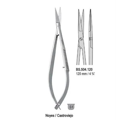 Nůžky Noyes/Castroviejo rovné 120 mm