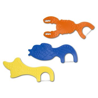 HS-Zubní nit Acclean Flosser zvířátka pro děti 3 x 48 ks