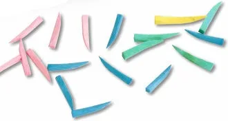 Wood Wedges zelené
