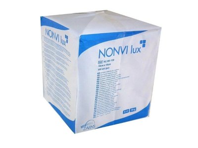 Kompres netkaný nesterilní 10 x 10 cm, 30g, 100 ks, Nonvi lux