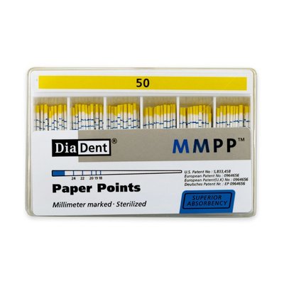 DiaDent Papírové Čepy MMPP 02Taper ISO50 200ks