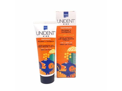Unident Kids 2+, zubní pasta, 1000ppm fluoridu, žvýkačková příchuť, 50ml