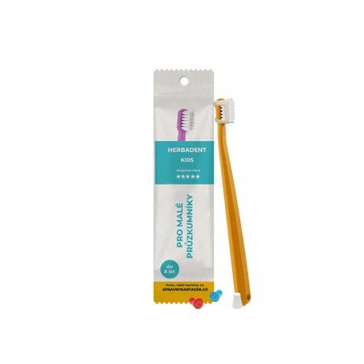 HERBADENT KIDS Zubní Kartáček Ultra Jemná Vlákna Sáček Žlutá 1ks