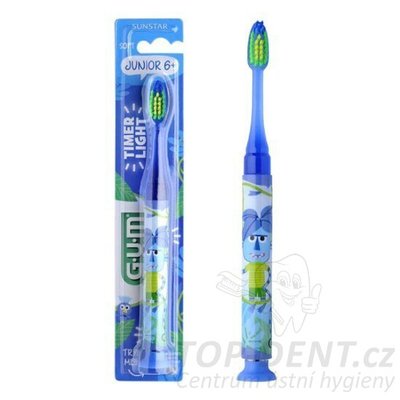 GUM Junior LIGHT-UP zubní kartáček od 6 let (blistr)
