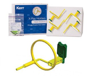 Hawe pozycjoner RTG Super-Bite 1021 Anterior 4szt/op. uchwyt do zdjęć okołowierzchołkowych, zielony z pierścieniem