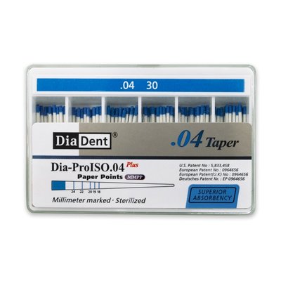 DiaDent Papírové Čepy MMPP 04Taper ISO30 100ks