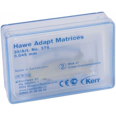 Hawe Neos ocelové tvar. matrice pro kompoz. a amalgam 0,045 mm 30 ks