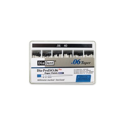 DiaDent Papírové Čepy MMPP 06Taper ISO40 100ks