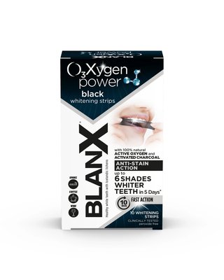 BlanX Oxygen Power Whitening Black bělicí pásky 10 ks