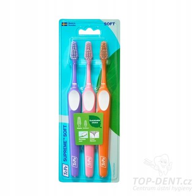 TePe Supreme zubní kartáček SOFT, 3ks (blistr)