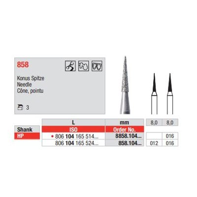 Diamant HP 8858.104.016 (3ks/bal)