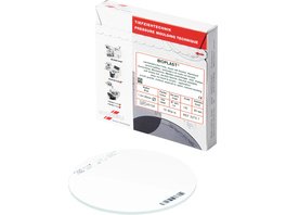 BIOPLAST® - Packung 10 Stück klar, eckig, Ø 125 mm, Stärke 2 mm