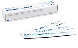 Artikulační papír 40 µm 12×10 listů modrý proužek