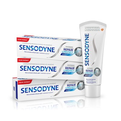 Sensodyne Repair & Protect Whitening zubní pasta 3×75 ml