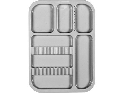 Standardní tray B, na vrtáčky, instrumenty a materiály, bílý