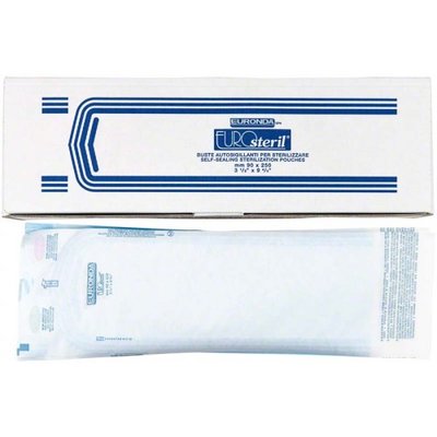 EURONDA Eurosteril sterilizační sáčky PS 9x25cm, 200ks s indikátorem