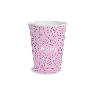Pohárky papírové Graffiti 1000 ks růžové