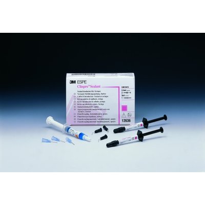 Clinpro Sealant Zaváděcí balení (2x tuba pečetidla a 1,2 ml, 1x tuba Scotchbond leptací gel a 3 ml, 20x aplikační koncovka pro pečetidlo černá, 25x aplikační koncovka pro leptací gel modrá)