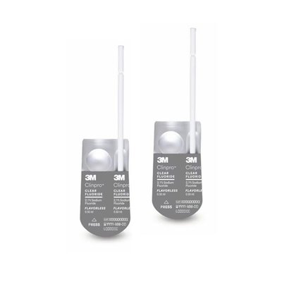 Clinpro Clear Fluoride lízátka L-Pop bez příchutě 100 ks