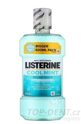 Listerine Cool mint Mild ústní voda, 600ml