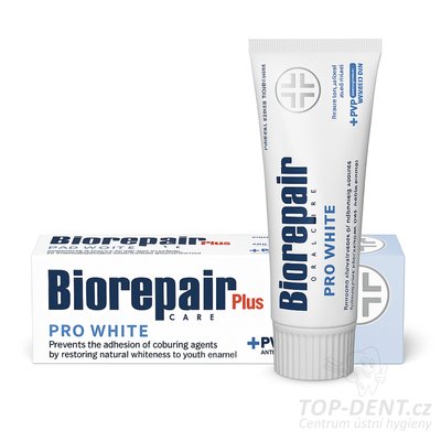BioRepair Plus Pro White + PVP bělící zubní pasta, 75ml
