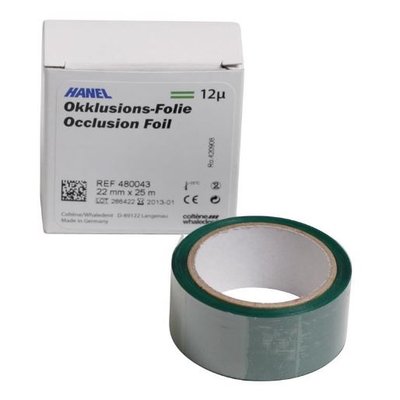 Artikulační fólie Hanel jednostranná, 22mmx25m, zelená