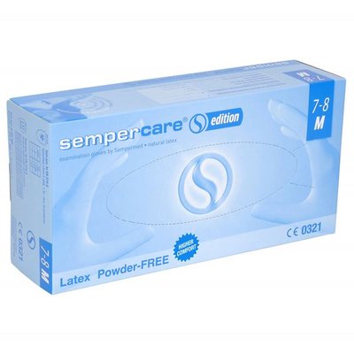 Rukavice Latex Fit s pudrem 100 ks - M