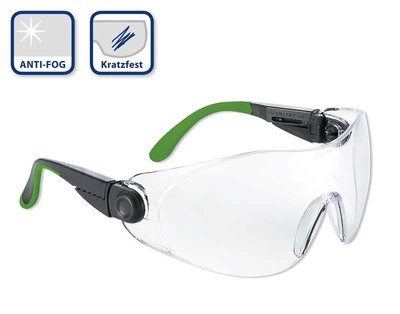 H&W Classic – ochranné brýle, černá/zelená (28 g)