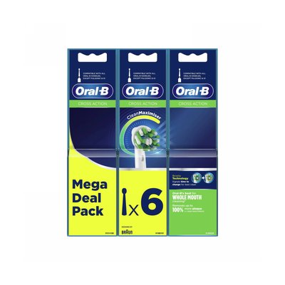 Oral-B CrossAction White CleanMaximiser náhradní hlavice 6 ks