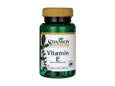 Swanson - Vitamin E 400IU , 60 softgel kapslí