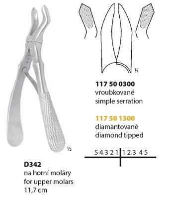 Kleště extrakční D342