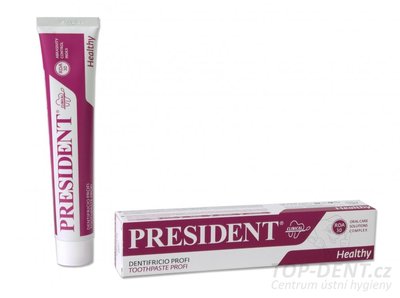 PresiDENT Healthy antibakteriální zubní pasta 0,2% CHX, 75ml