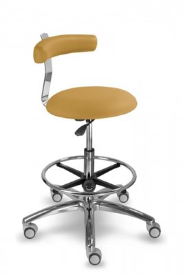 MAYER Stolička s oporou zad 1240 dent, žlutá - Mediflex