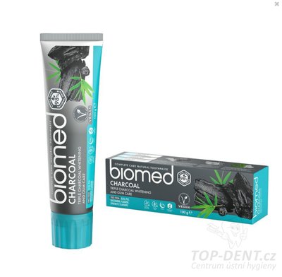 Biomed CHARCOAL zubní pasta s černým uhlím, 100g