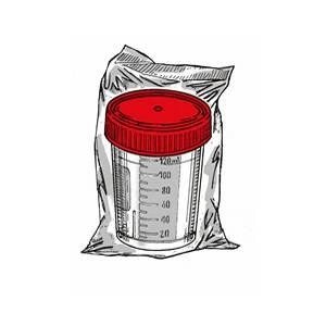 Kontejner 120 ml, Flex-Tainer, sterilní se štítkem, jednotlivě baleno, 1 ks