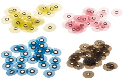 Krążki ścierne S-Flex 25 szt. Konopka - 0910 - Ø 9 mm, 10 µ (żółte małe)