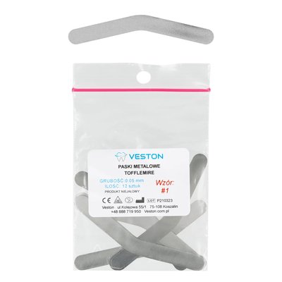 Paski metalowe Tofflemire 12 szt. Veston