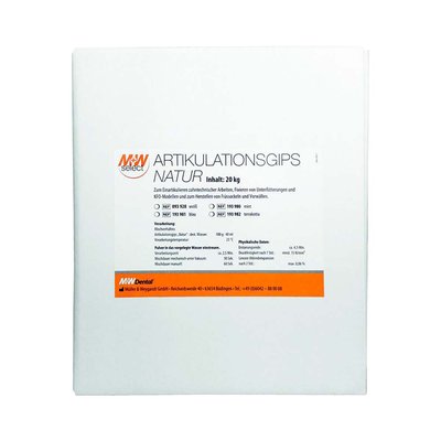 M+W artikulační sádra Natur 20 kg