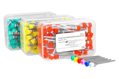 Szczoteczka kielich pusty długi trzonek 100 szt. - zielony